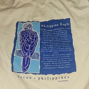 Philippine Eagle Tshirt White Davao XL